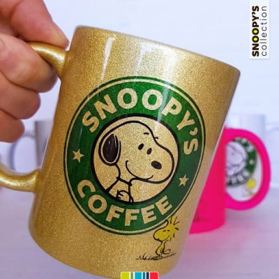 Tazón dorado Snoopy's Coffee (Snoopy collection)