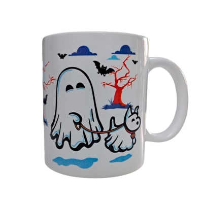 Tazón Halloween blanco Whee Dog Lover