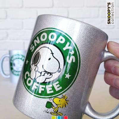 Tazón plateado Snoopy's Coffee Woodstock (Snoopy collection)
