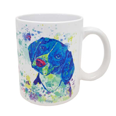 Tazón blanco Whee Dog Lover Beagle