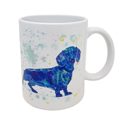 Tazón blanco Whee Dog Lover Salchicha