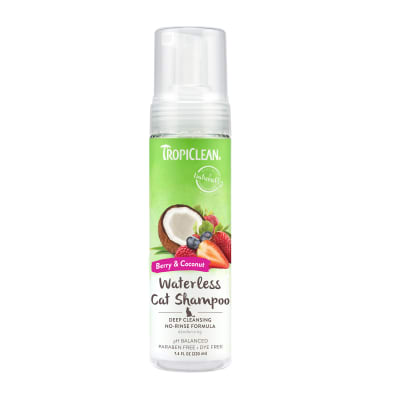 TropiClean shampoo en seco berries y coco limpieza profunda para gato 220ml