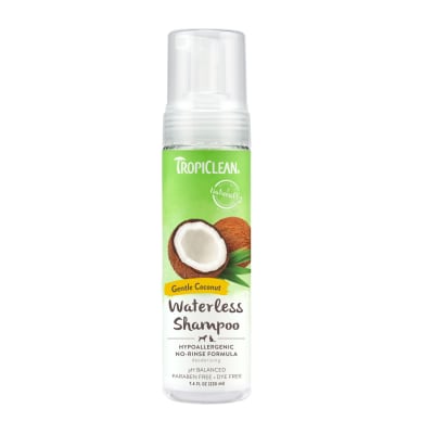 TropiClean shampoo en seco hipoalergénico gentle coconut 220 ml