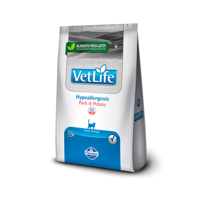 Vet Life Hypoallergenic Pork & Potato alimento para gato