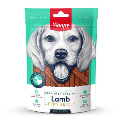 Snack para perro Wanpy Soft Lamb Jerky Slices