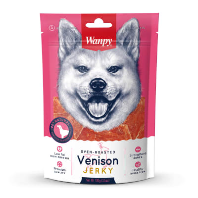 Snack para perro Wanpy Venison Jerky