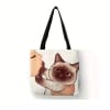 Bolso Tote con diseño de gatito siamés 0