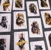 Juego de cartas con diseño de gatos ilustrados Dark 5