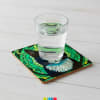 Posavasos de gato tuxedo estilo vitral (1 Unidad) 2