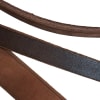 Collar de cuero rústico chocolate para perro Coastal Circle-T 2