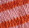 Cuello de lana para perro grande rosado con naranja Talla L 2