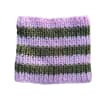 Cuello de lana para perro mediano rosado con verde Talla M 2