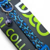 Doco collar para gato diseño animal print leopardo azul 2