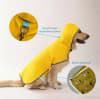 Impermeable reversible para perro color amarillo Pets Tale 3