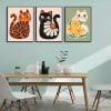 Set de 3 láminas de gatos (20 x 25 cm) 2