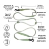 Petlounge Correa manos libres de color verde 3