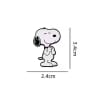 Pin esmaltado diseño perro Snoopy pensativo 2