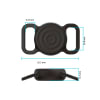 Funda protectora para Airtag para collar de perro y gato color rosado 3