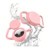 Funda protectora para Airtag para collar de perro y gato color rosado 2