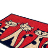 Alfombra rectangular para salida de baño Pets diseño Gatos rojos 40 x 60cm 2