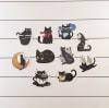 Set de 10 stickers de gatitos negros ilustrados 0