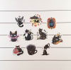 Set de 10 stickers de gatitos negros ilustrados 2