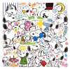 Set de 10 stickers ilustrados de Snoopy modelo 4 2