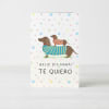 Tarjeta día de la madre diseño de perro salchicha 0