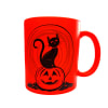 Tazón Halloween naranjo fluor Whee Cat Lover 0