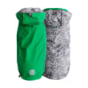 GFPET Impermeable reversible verde/gris claro Talla XS 2