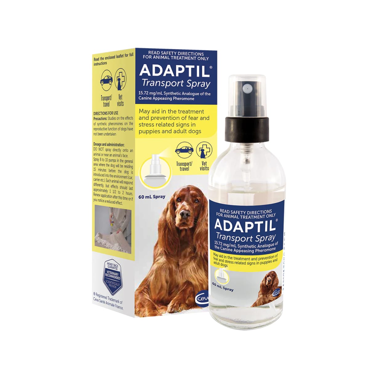 ADAPTIL Transport Spray reductor de estrés para perros 60ml 1