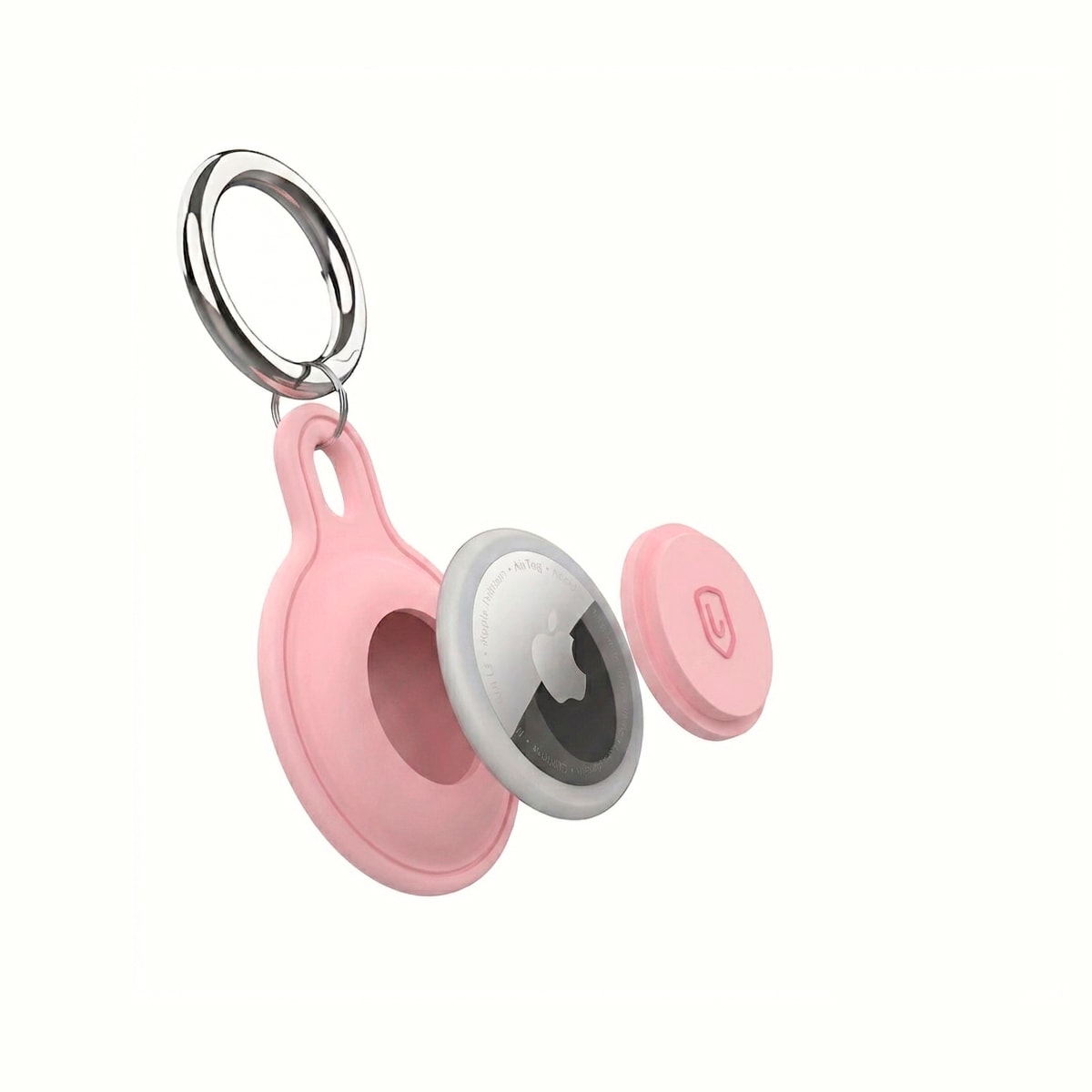 Funda protectora para Airtag color rosado2