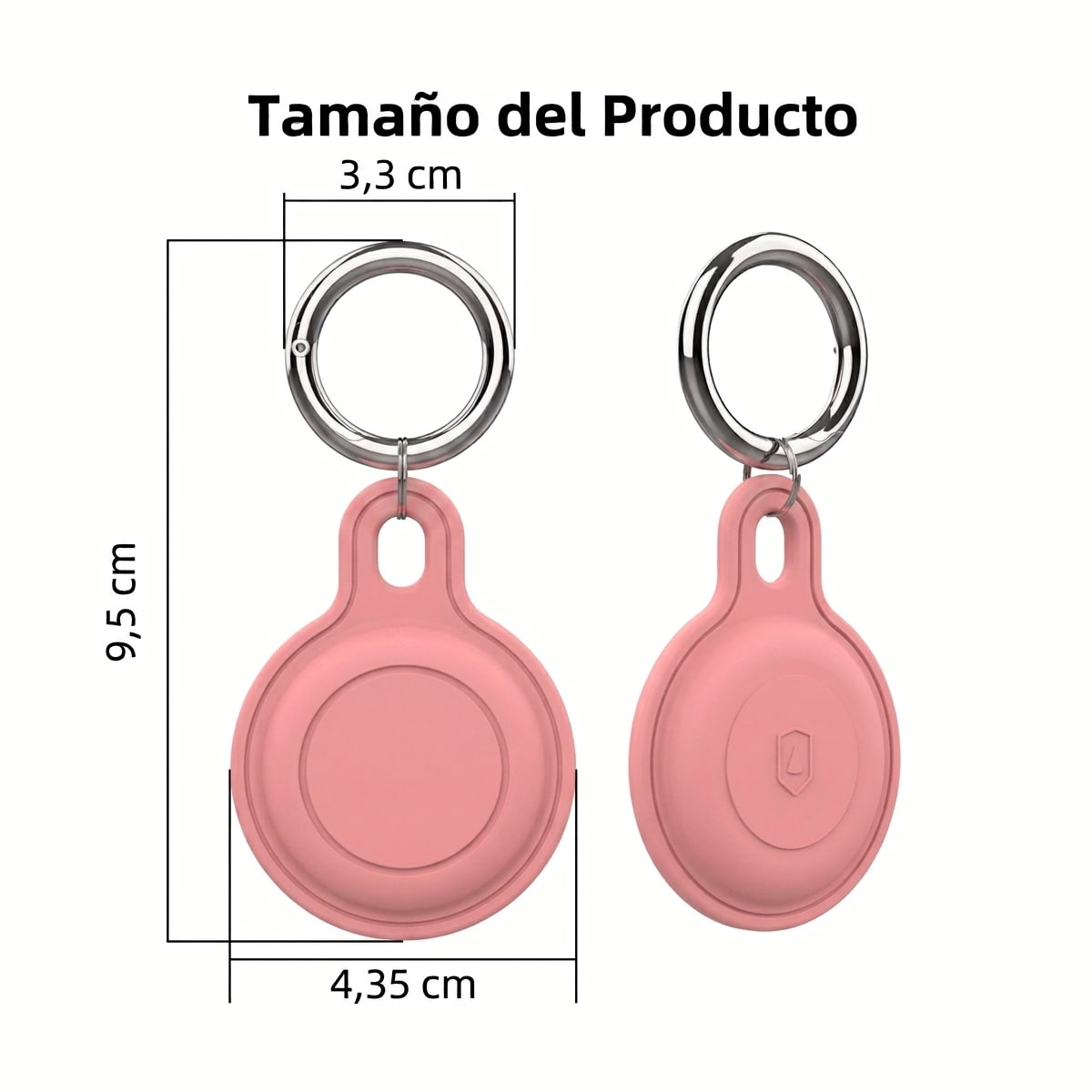 Funda protectora para Airtag color rosado3