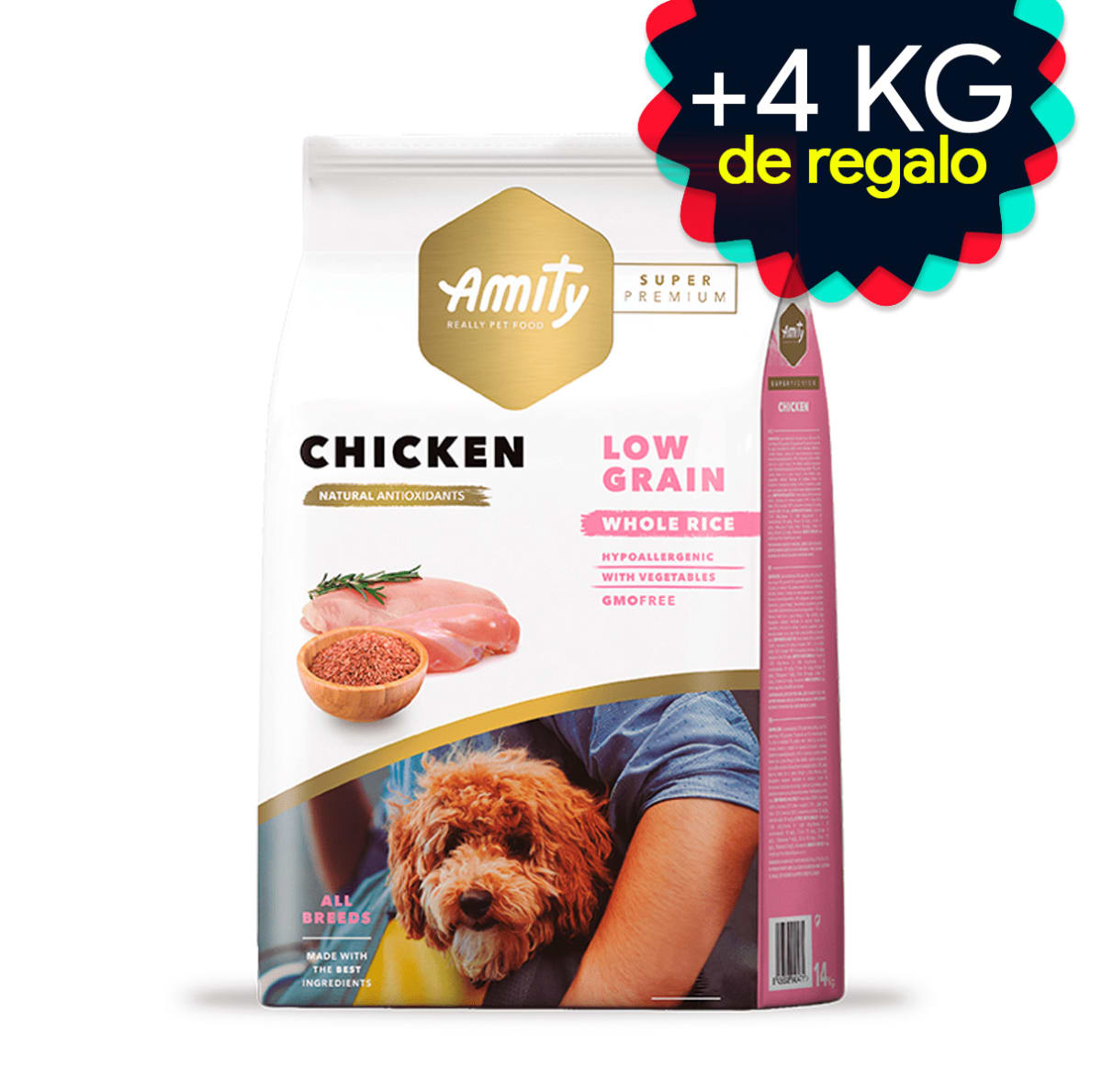 Amity alimento super premium Chicken adult para perro 14 kg 1