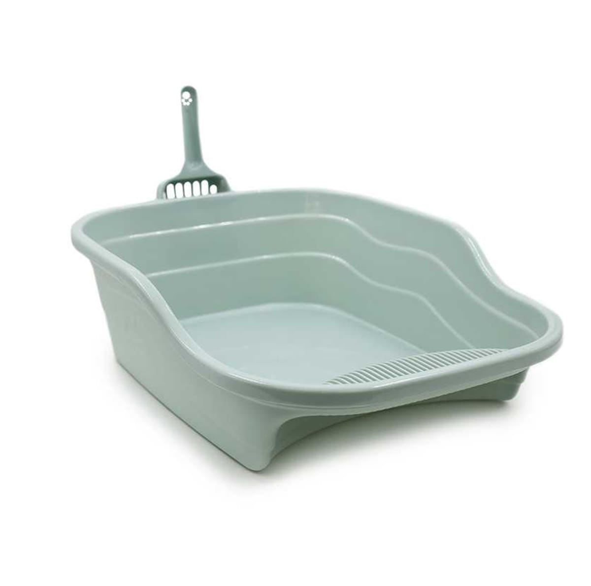 Arenero abierto Hey! gris claro con palita2