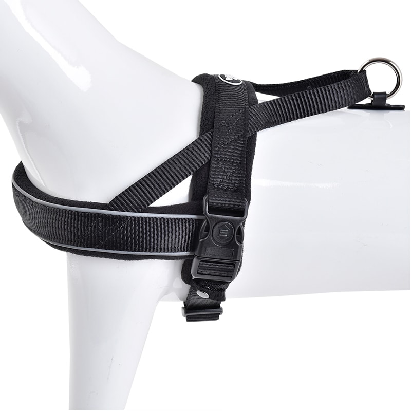 Arnés Noruego Acolchado color negro Mascan para perro3