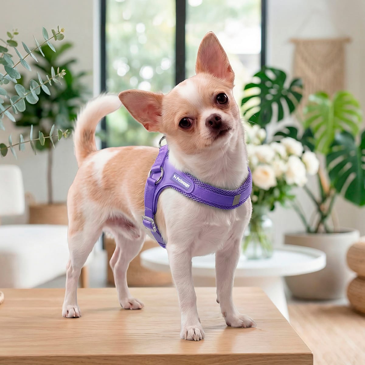Petlounge Arnés Easy Glam morado para perros2