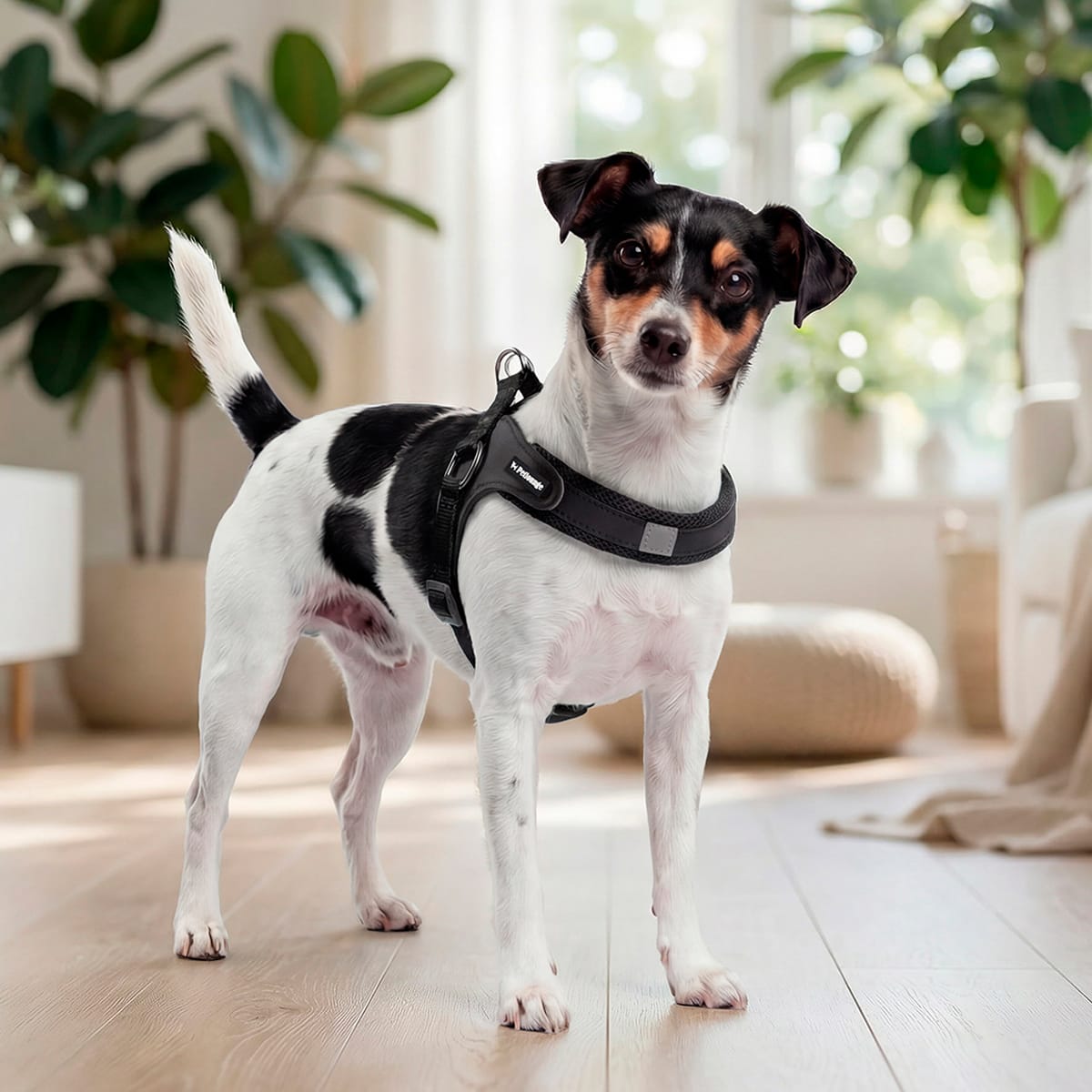Petlounge Arnés Easy Glam negro para perros2