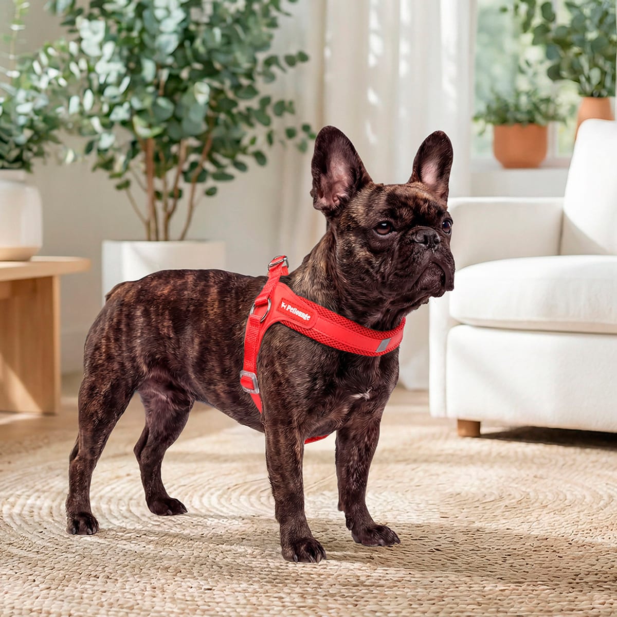 Petlounge Arnés Easy Glam rojo para perros2