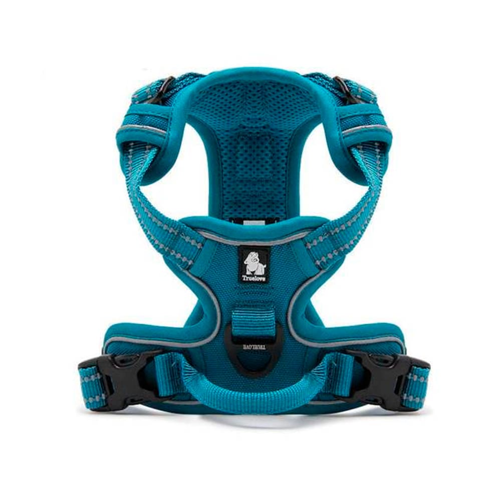 True Love Arnés Antitirones Reflectante Táctico Turquesa para perros. 1