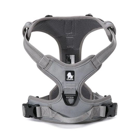 True Love Arnés Antitirones Reflectante Táctico Gris para perros. 1