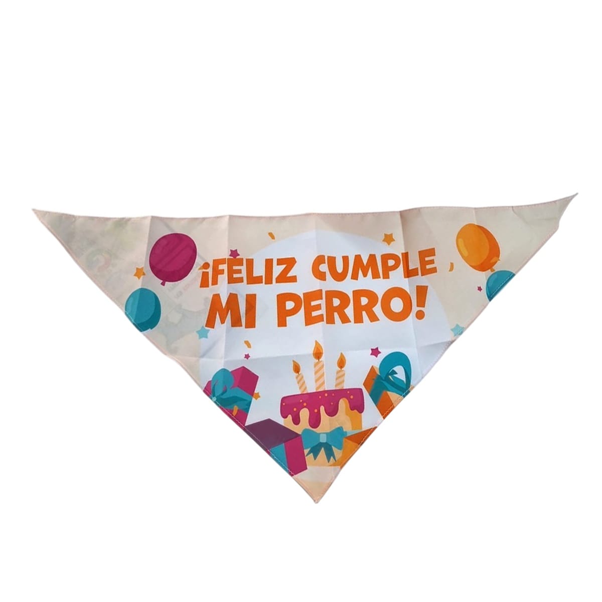 Bandana blanco Feliz cumple mi perro cumpleañero3