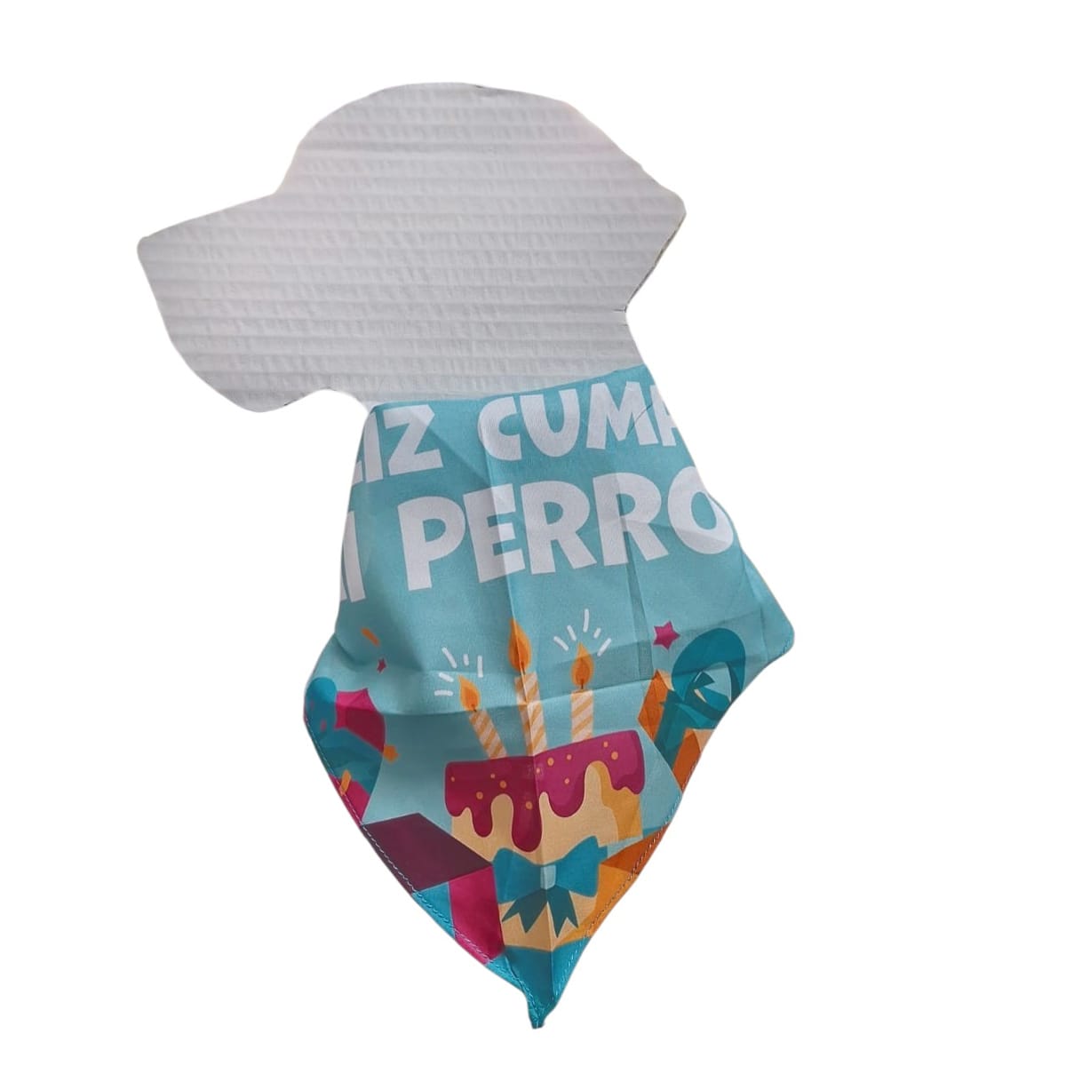 Bandana verde Feliz cumple mi perro cumpleañero 1