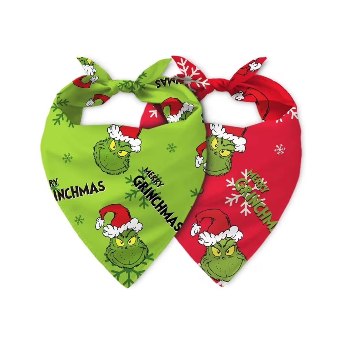 Bandana Navideña para perro Merry GrinchMass verde3