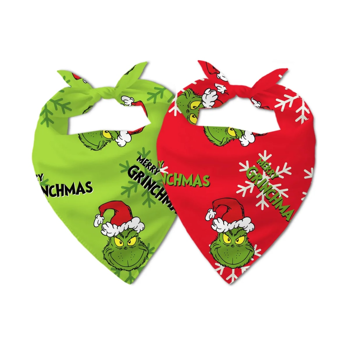 Bandana Navideña para perro Merry GrinchMass rojo3