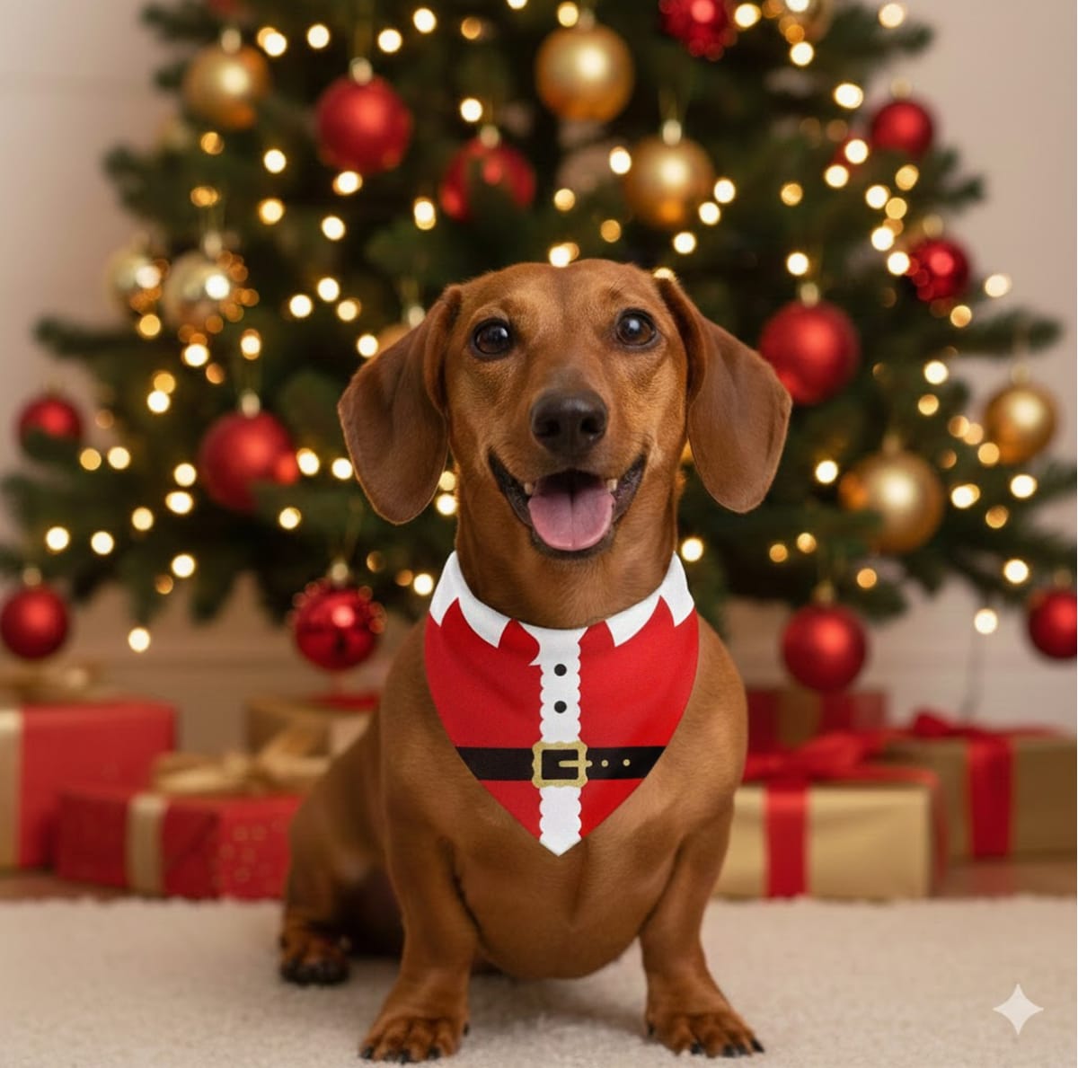 Bandana Navideña para perro de Santa2