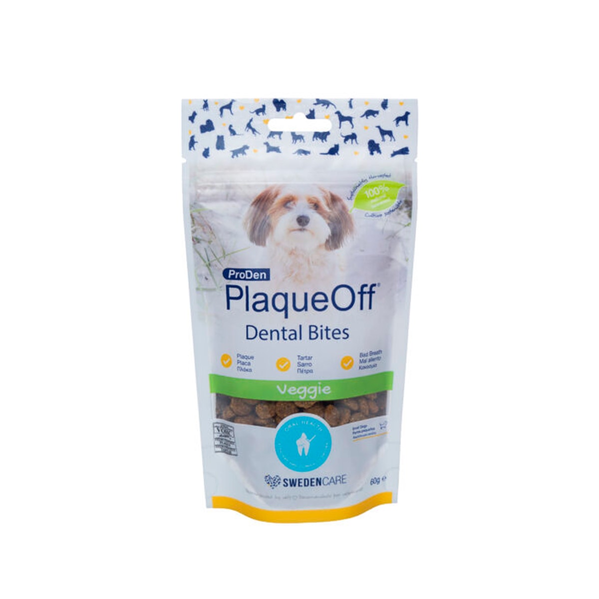SuniPet PlaqueOff Dental Bites para perros pequeños 60 gr 1