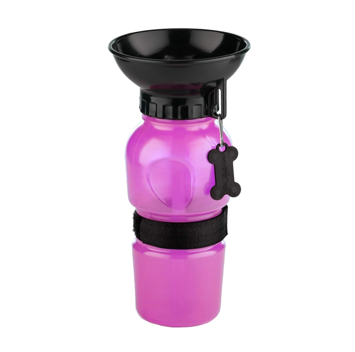 Bebedero portátil para pasear a tu mascota color rosado 1