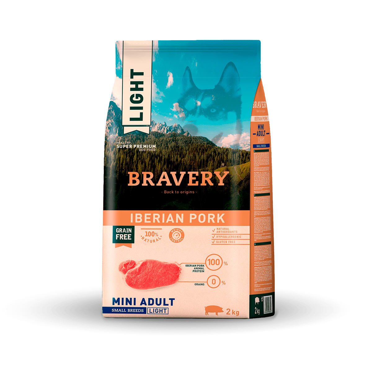 Bravery Iberian Pork light Mini Adult Small Breeds 2 kg 1
