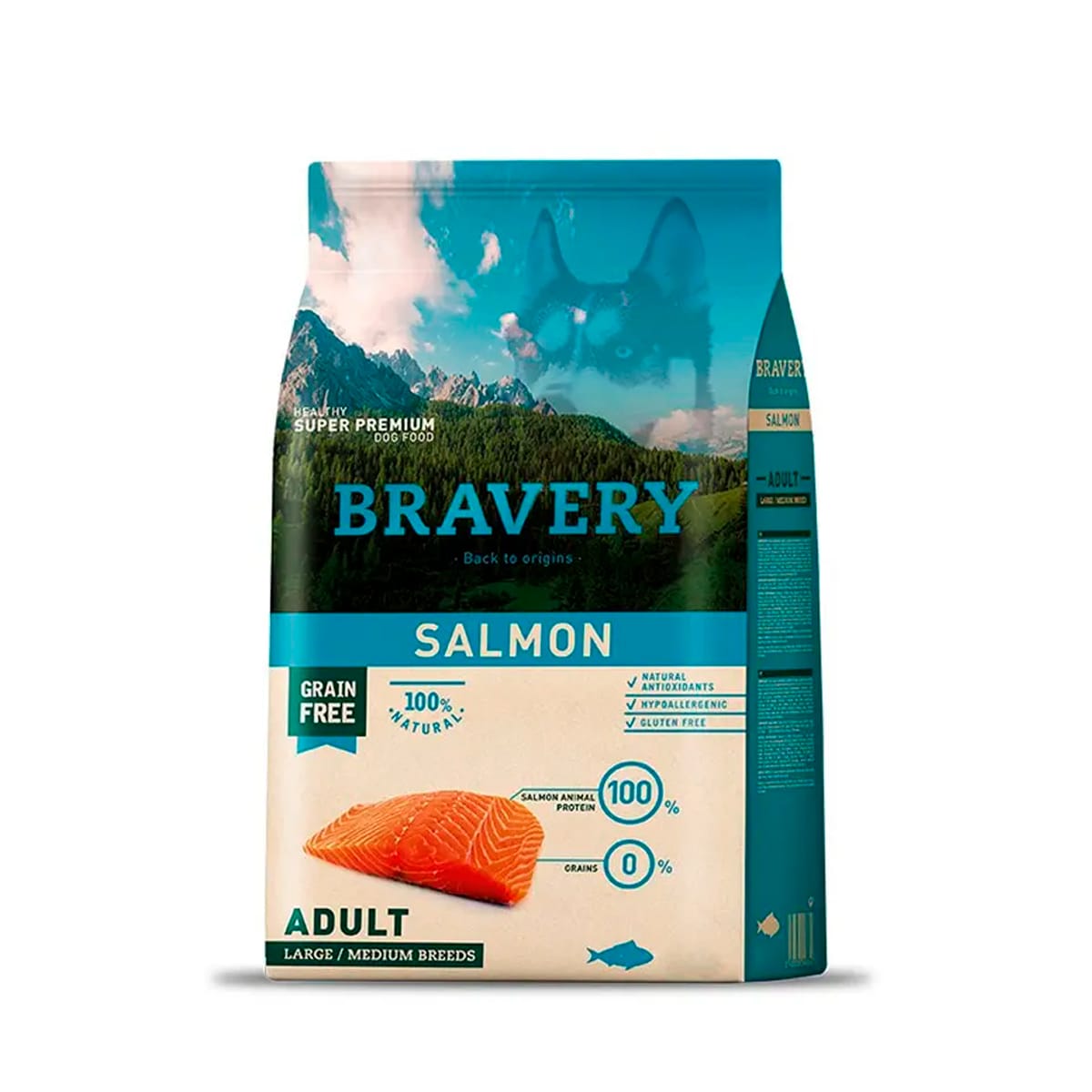 Bravery Salmon Adult Large/medium Breed 2